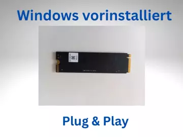 SSD Festplatte M.2 PCIe für HP Pavilion x360 14-cd0000 Windows 10 / 11 Pro vorinstalliert 