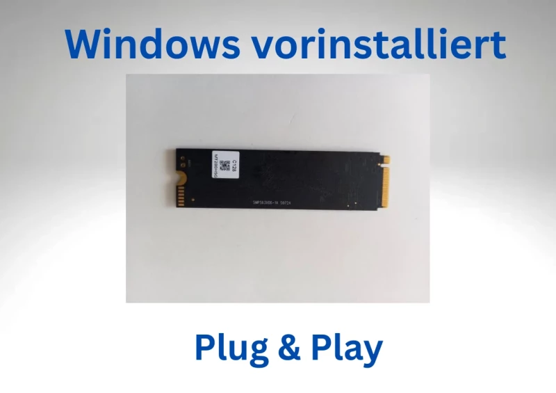 SSD Festplatte M.2 PCIe für Asus VivoBook 15 X1505ZA mit Windows 10 / 11 Pro vorinstalliert