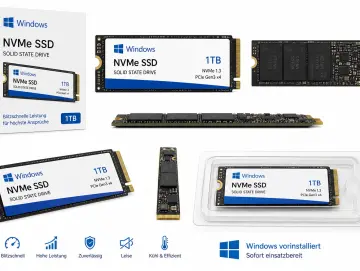 SSD Festplatte für Acer Predator Helios NEO 16 PHN16-72 mit Windows 10 / 11 Pro vorinstalliert M.2 PCIe