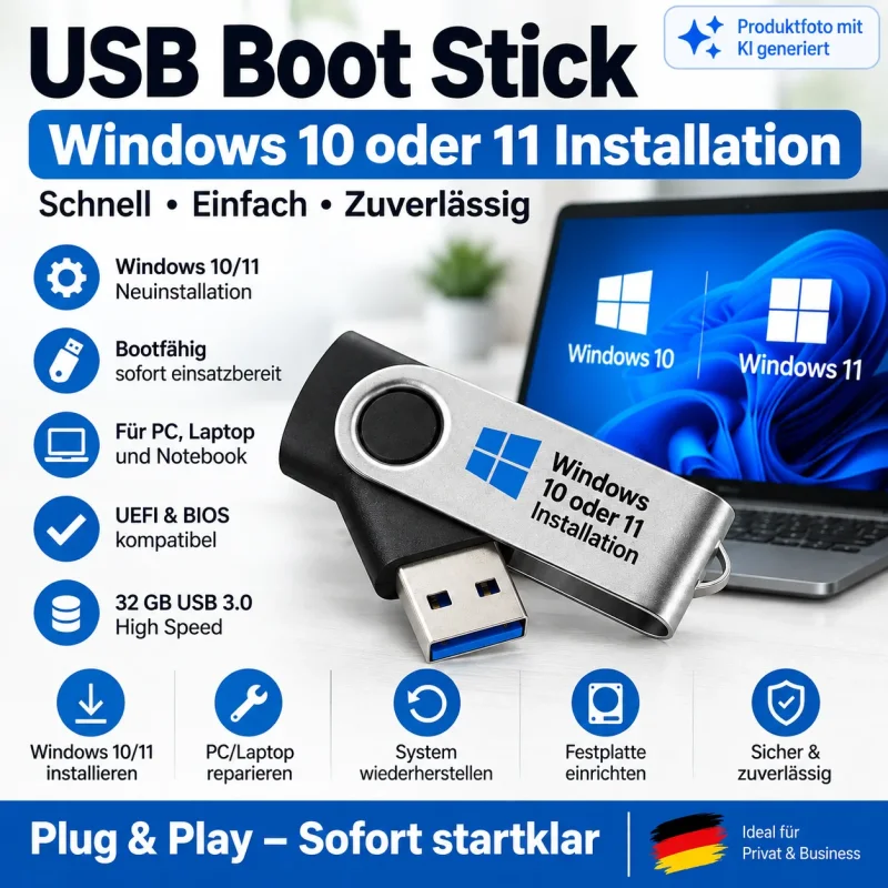 Windows 10 / 11 Boot Stick Installation